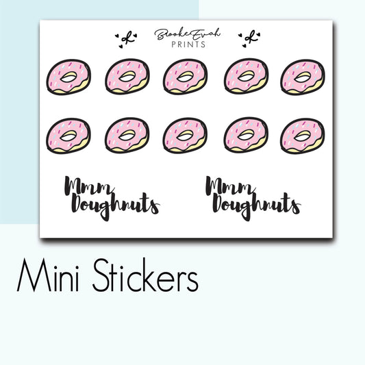 Mini Doughnut Stickers-  BEPM86