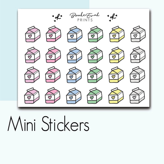 Mini Milk Stickers-  BEPM94