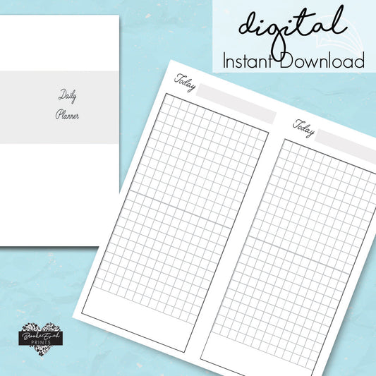 Printable Hobonichi Weeks Daily Grid - BrookeEvahPrints 