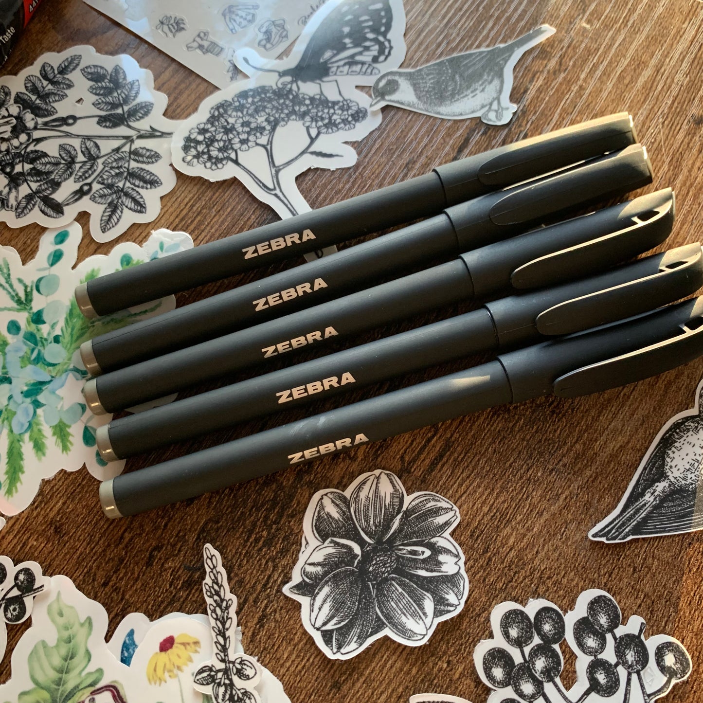 Black Zebra Gel Ink Pen - 0.7mm - Matte Barrel (1 pc)