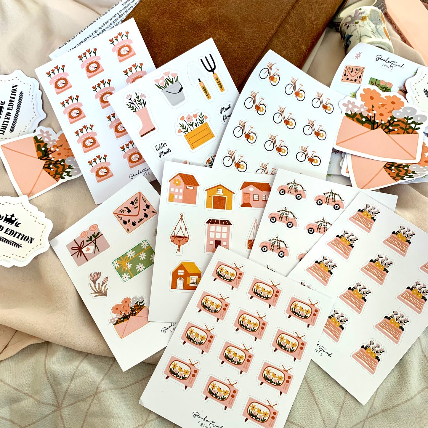 Entire Spring Collection Stickies 🌼 8 Full Sheets