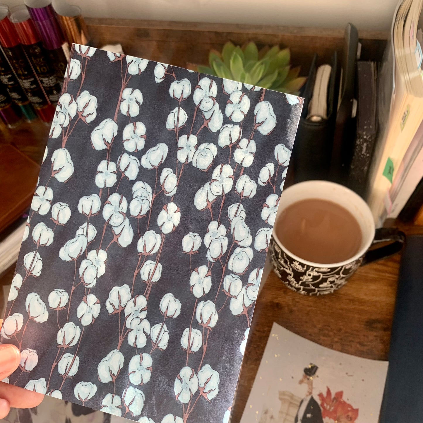 Printed Tomoe River Paper Planner Dashboards- Blooming Cotton