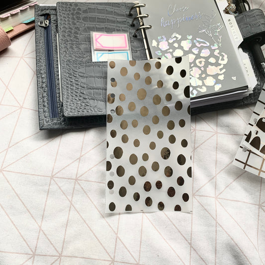 Printed Vellum Planner Dashboards - Abstract Dots