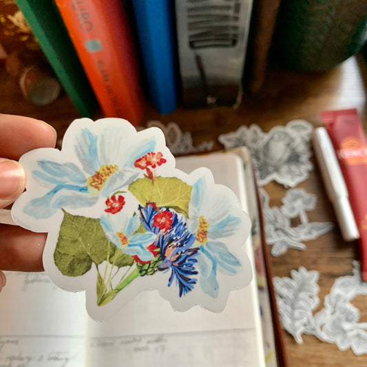 Chamomile Flower Sticker Flake - Mary