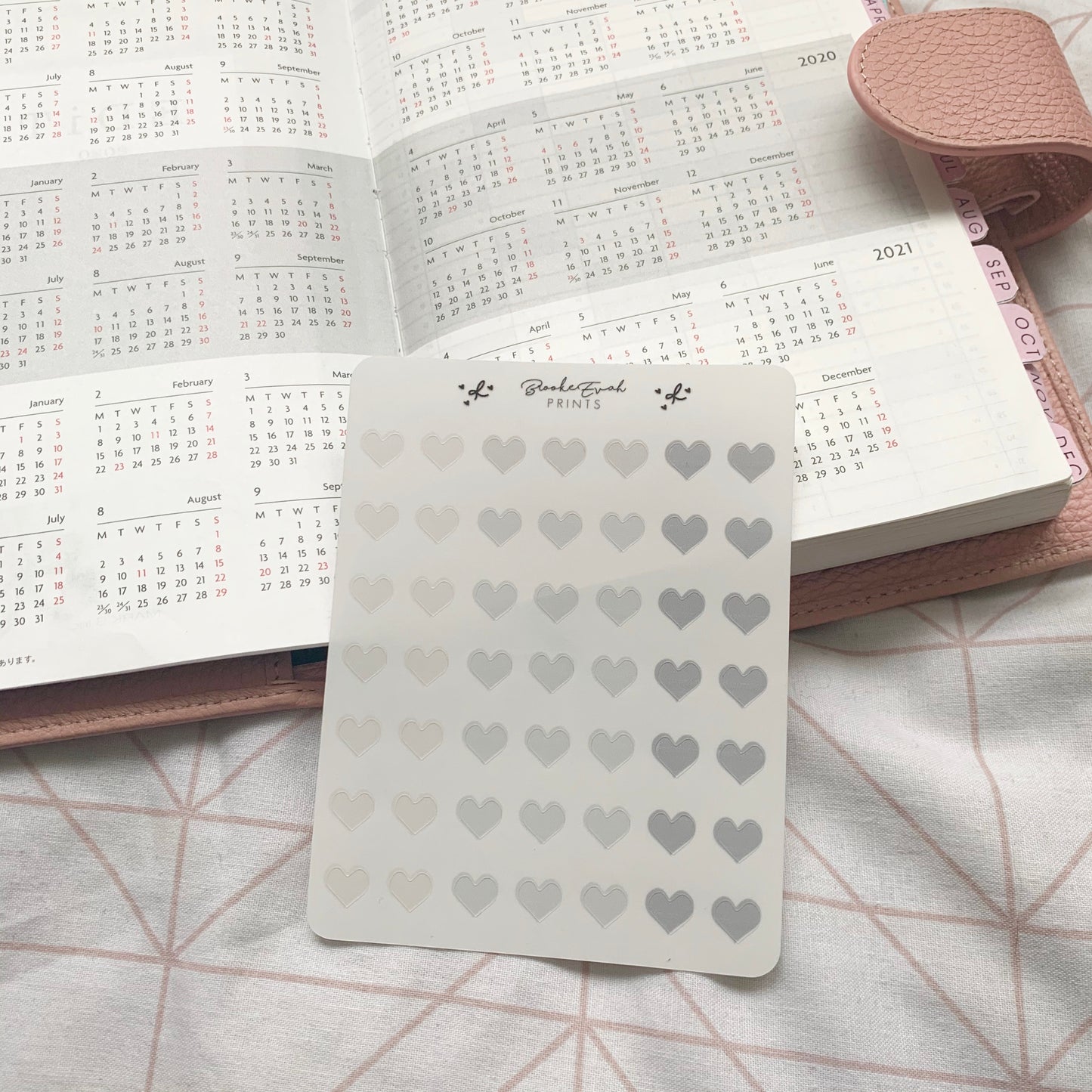 Transparent Heart Stickers