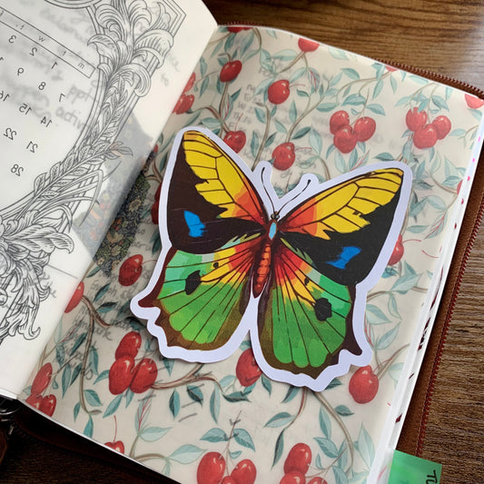 Large Beautiful Butterfly Sticker Flake [Elizabeth] - Spring Parlour III Collection