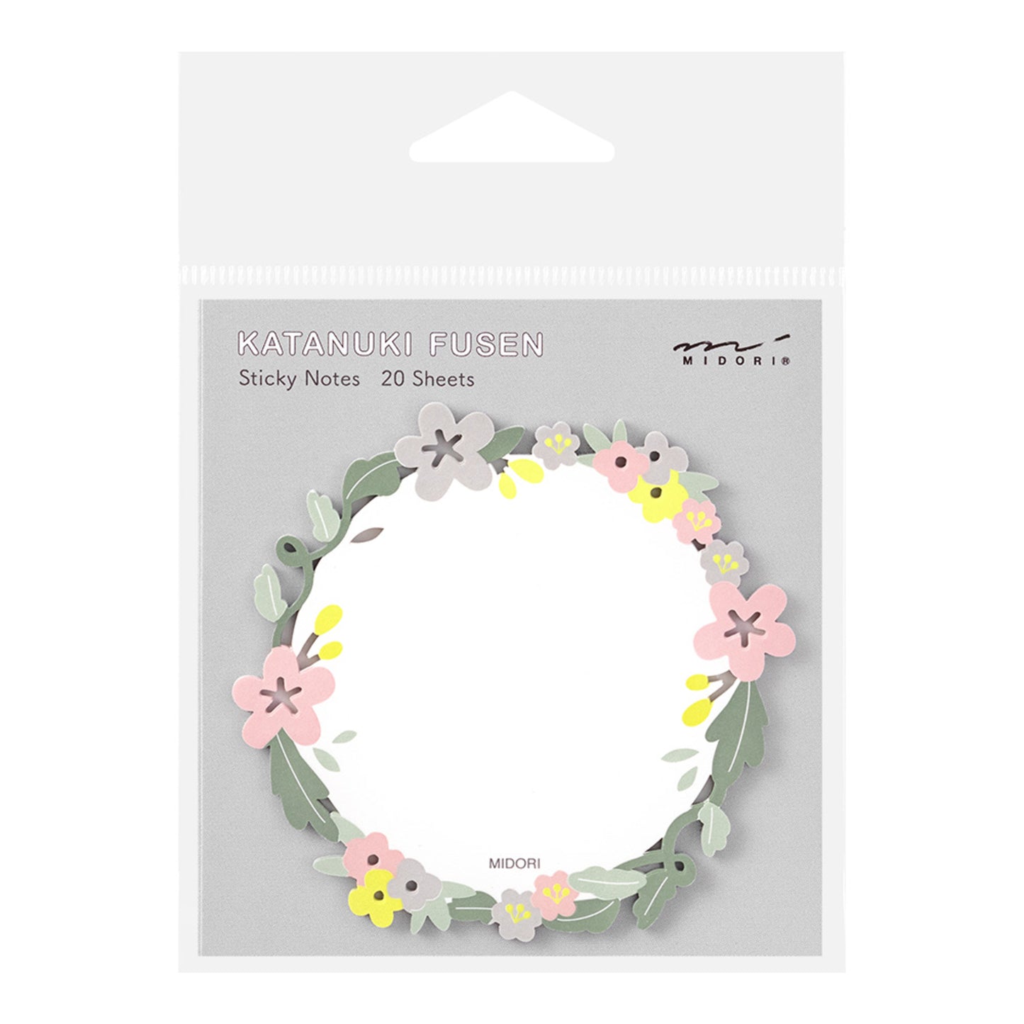 Midori Sticky Notes Die-Cut Wreath