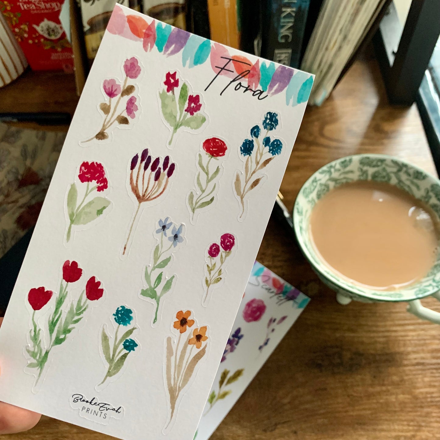 Inspired by nature - Floral Watercolour Stickers