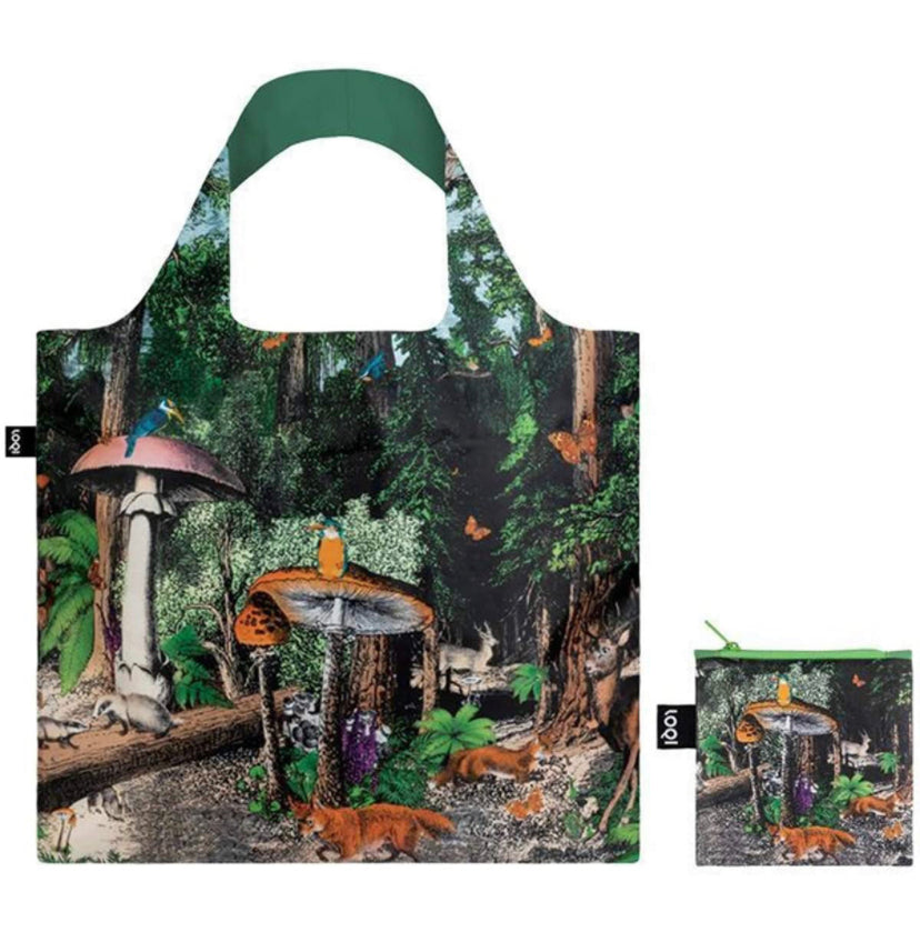 LOQI Reusable Shopping Bag - Black Forest