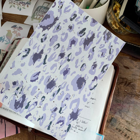 Printed Vellum Planner Dashboards - Leopard Print 🐆