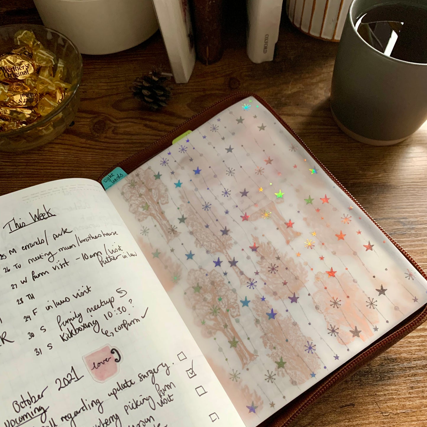 Holographic Foiled Snowflakes - Vellum X Acetate Planner Dashboard - Snowflake Sparkle ✨