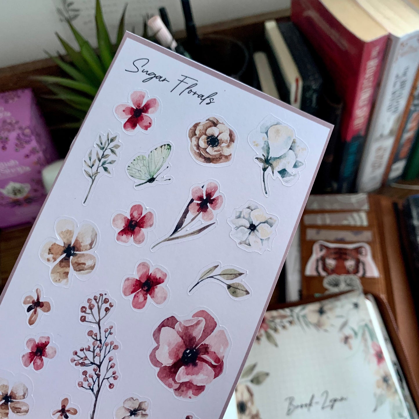 Pretty Floral Premium Matte Sticker Sheet - Sugar Florals Collection