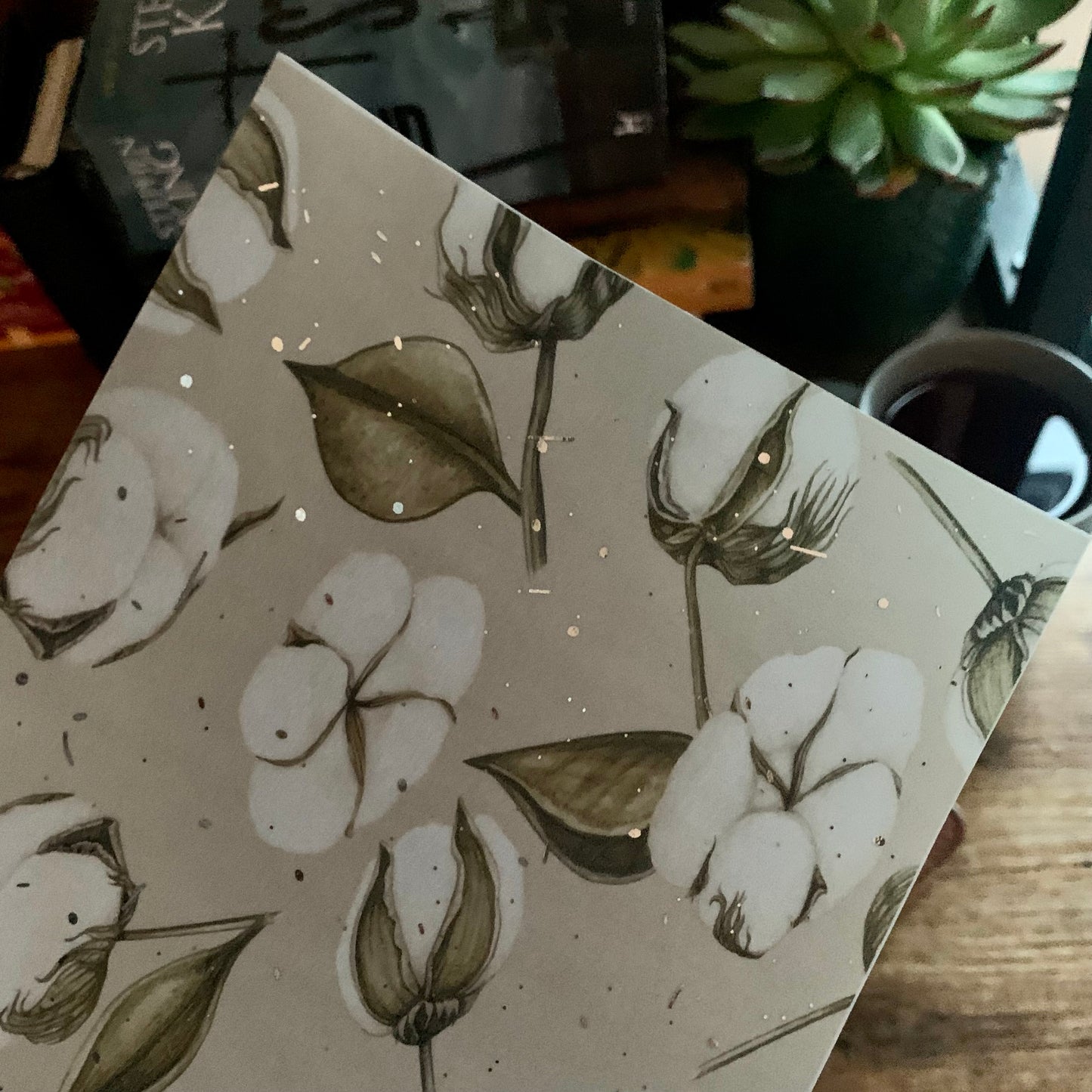Silver Foiled Cotton Flowers Vellum Planner Dashboard- Floral Bliss Collection