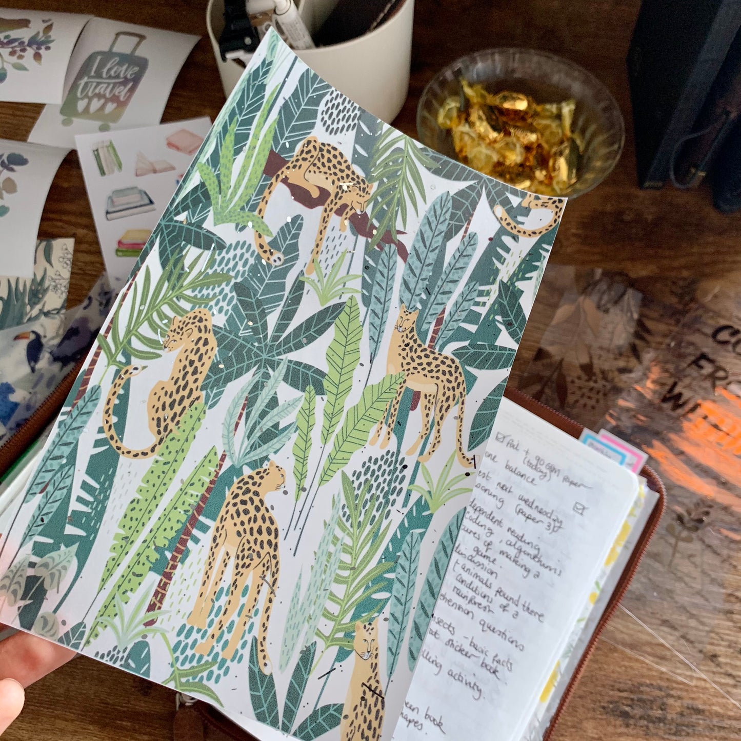 Printed Vellum Planner Dashboards - Jungle Vibes 🐆