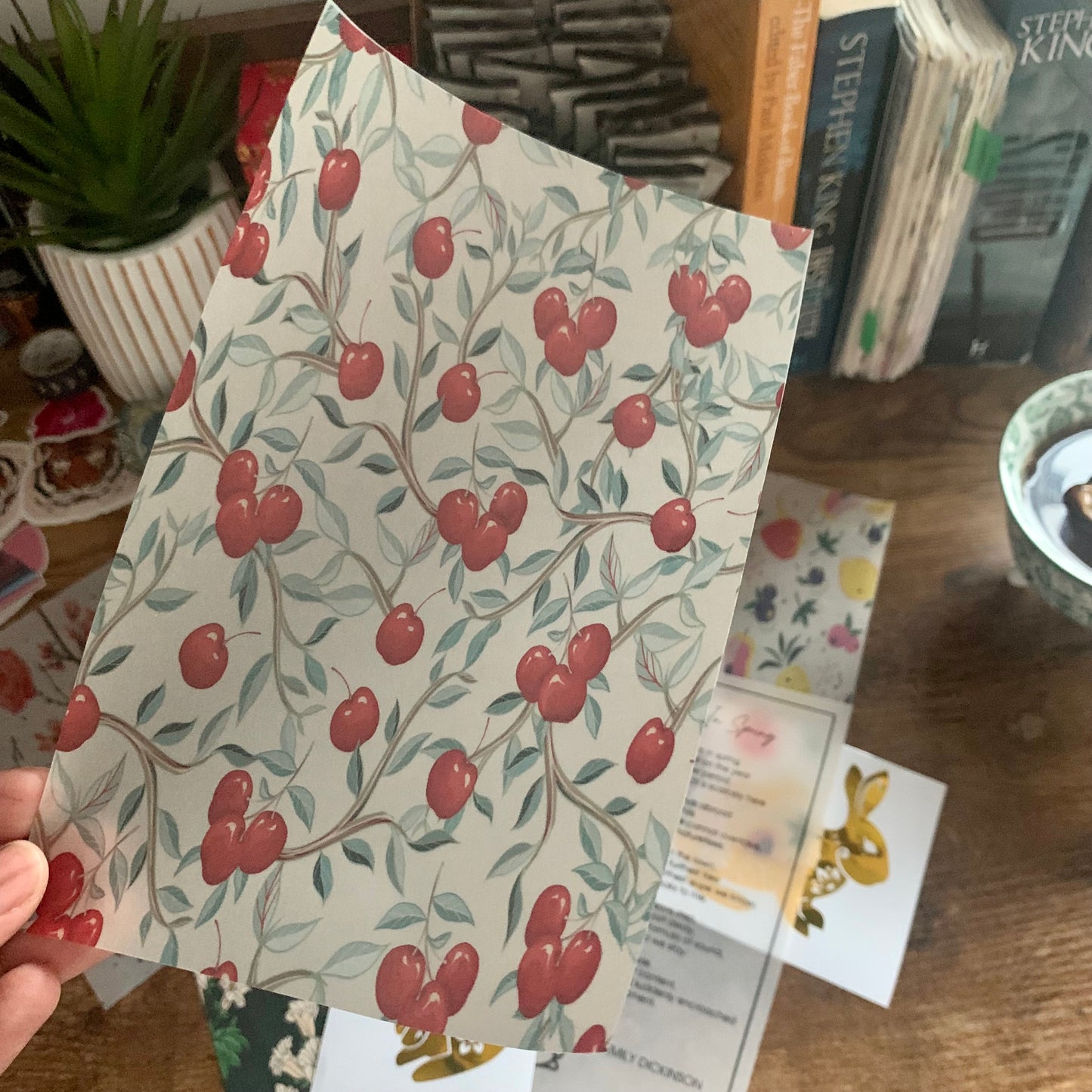 Red Fruit Print - Vellum Planner Dashboard - Bon Appétit