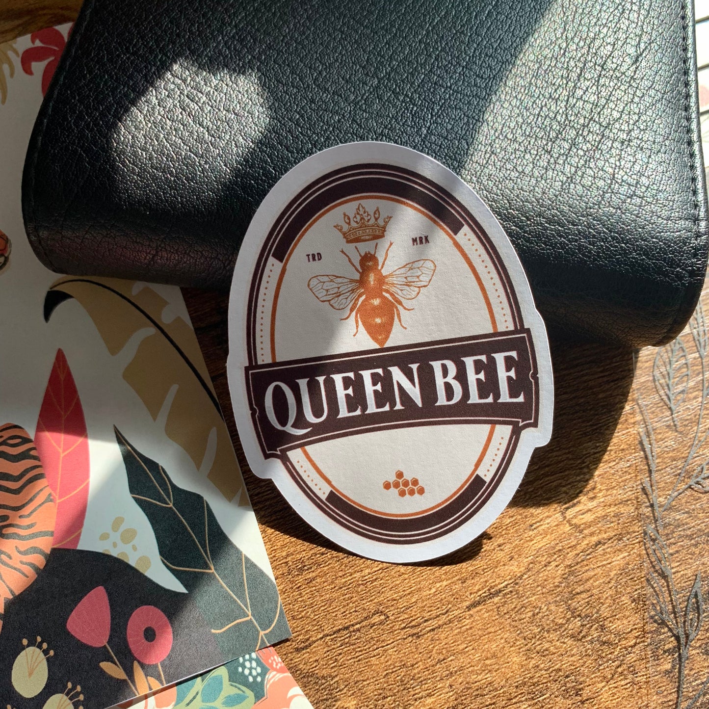 Large Queen Bee Sticker Flake - Floral Sun Collection