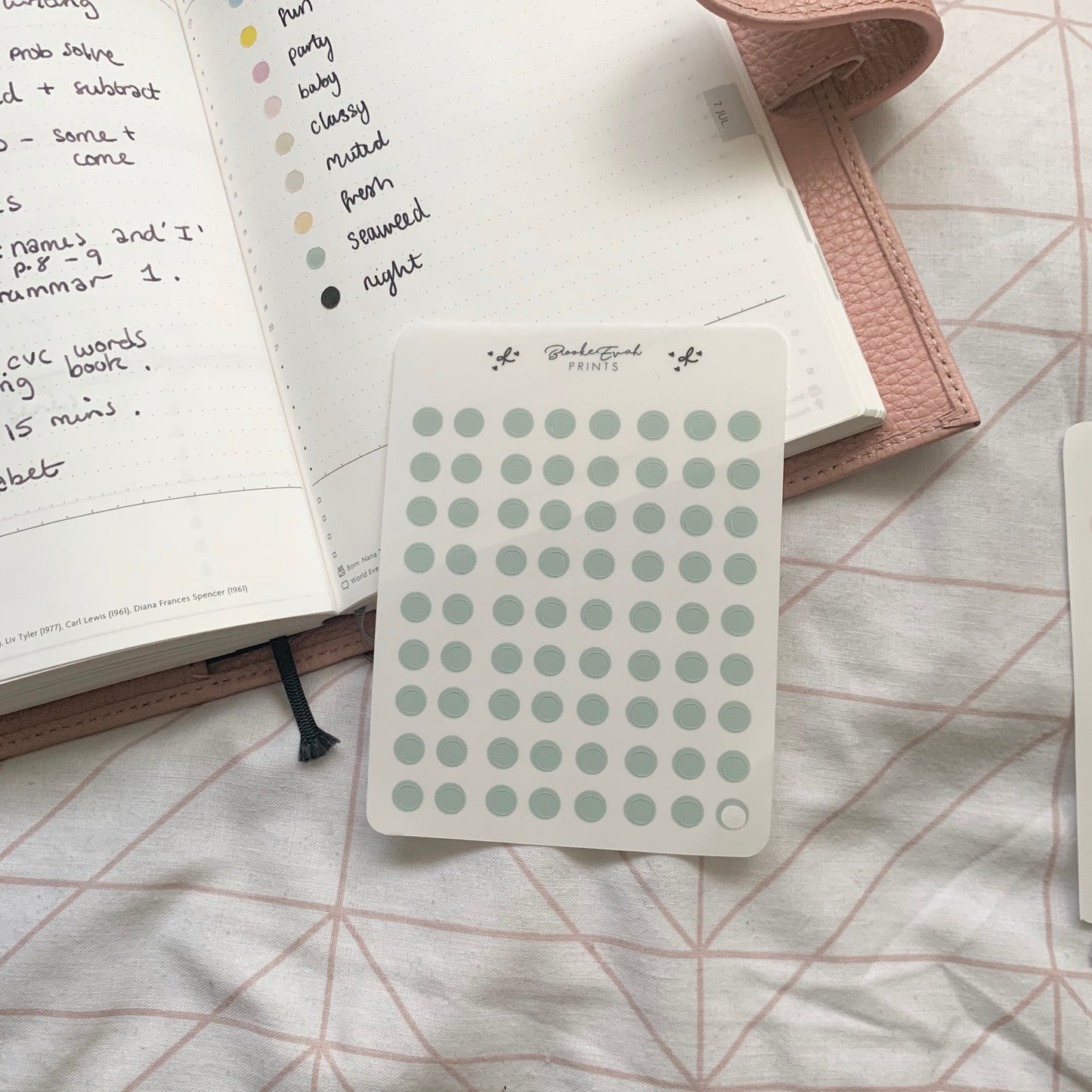 Transparent Dot Planner Stickers